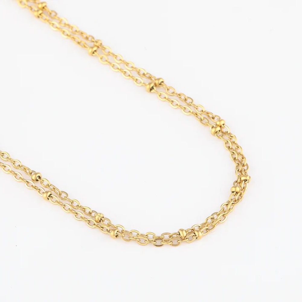 NWT Dorado DOUBLE SATELLITE CHAIN BRACELET - Picture 2 of 5